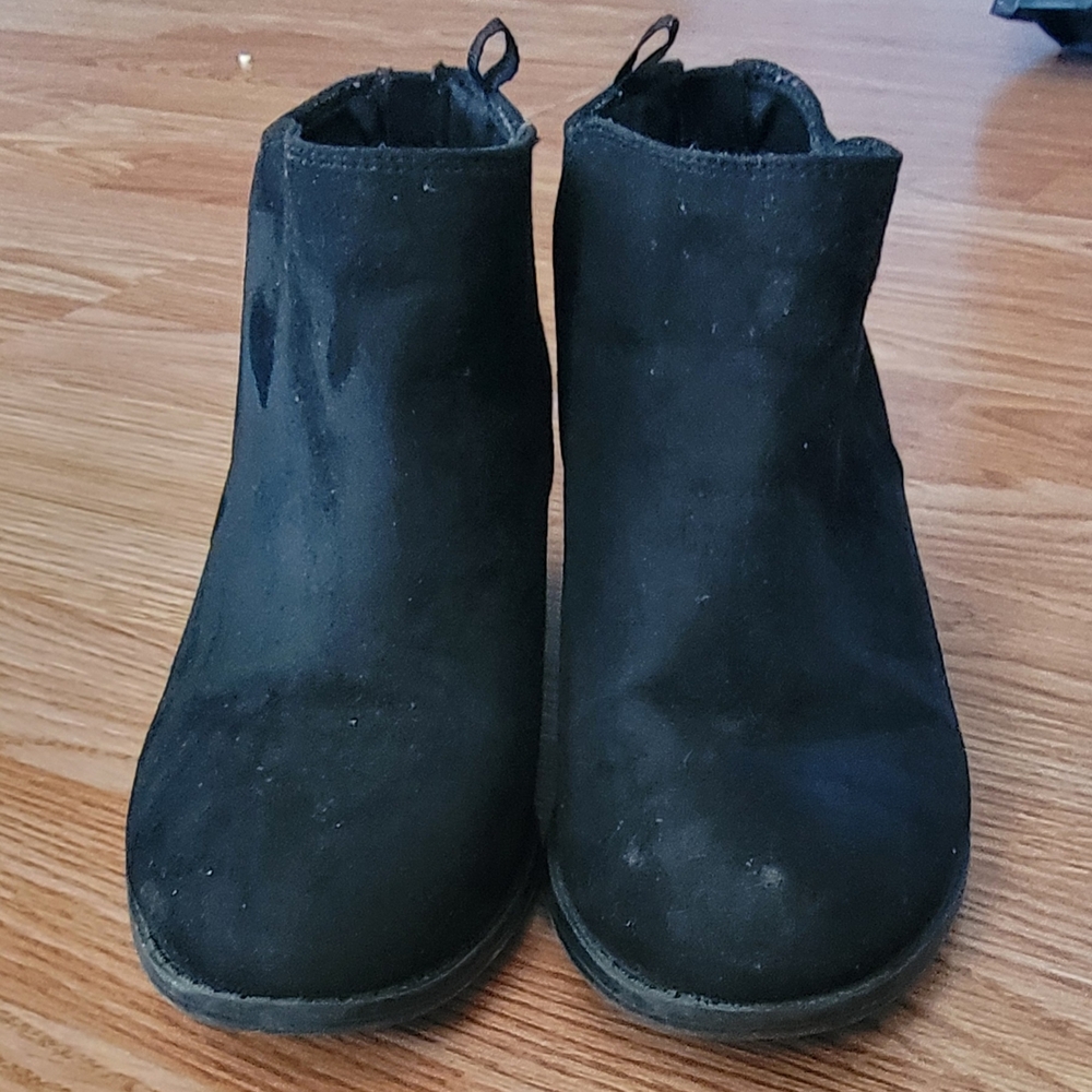 Old Navy Kids Black Ankle Boots Size 3